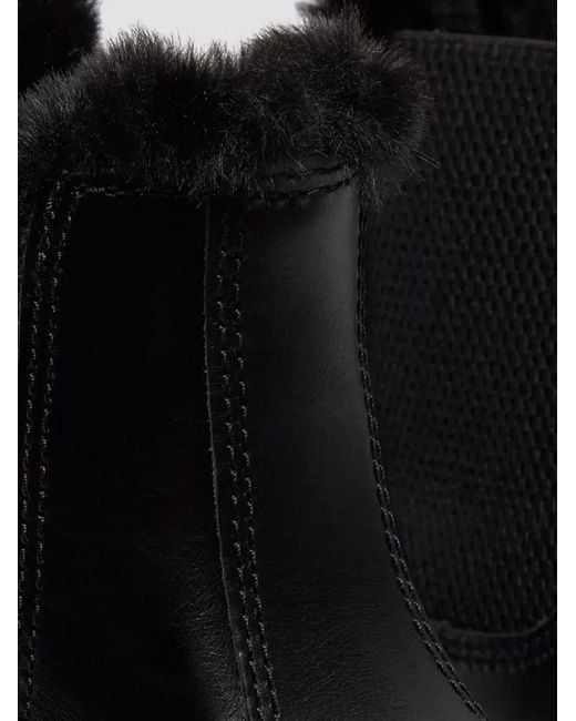 Dr. Martens Black Stiefel Mit Stretchbund