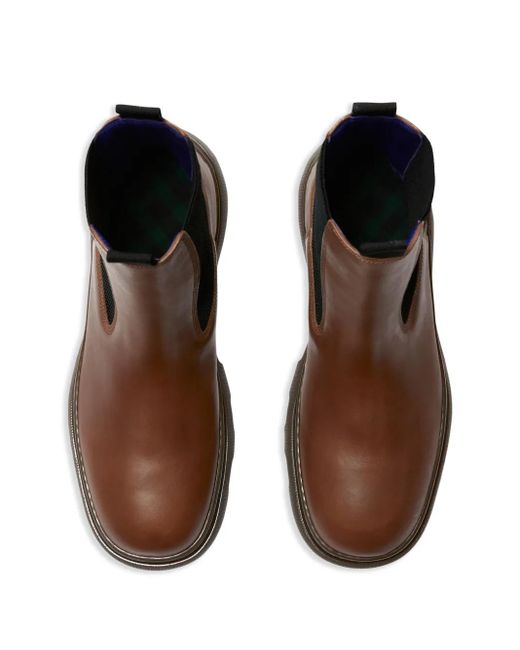 メンズ Burberry Creeper チェルシーブーツ Brown