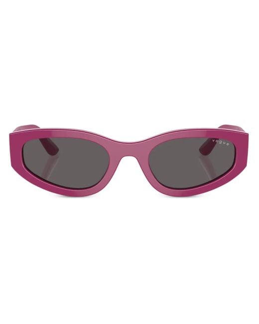 Vogue Eyewear Zonnebril Met Ovalen Montuur in het Red