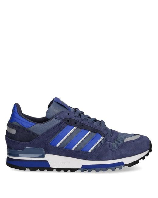 Adidas Blue Zx 600 Suede Leather Sneakers