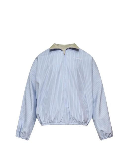 we11done Blue Striped Dolman Jacket