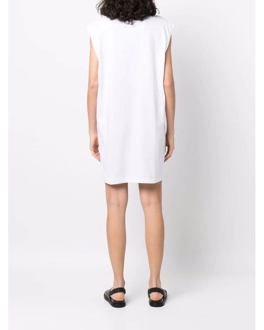 Lemaire White X Tomaga Printed Sleeveless T-Shirt Dress