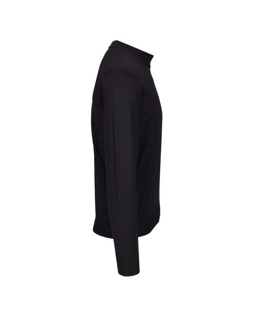 Fedeli Blue Virgin Wool Sweater for men