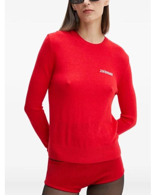 2nd Day Logo-Embroidered Sweater