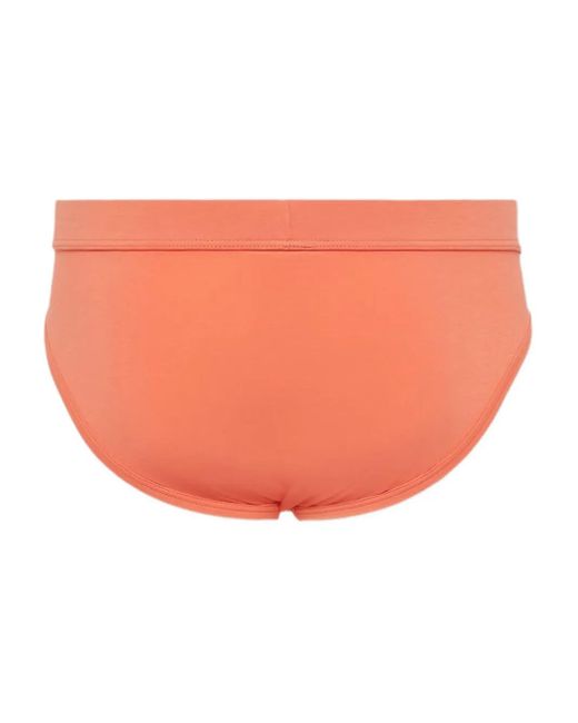 DSquared² Orange Summer Lovers Logo-Detail Briefs for men