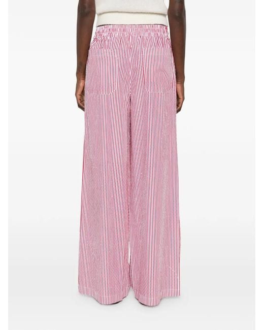 Pantalones A Rayas P.A.R.O.S.H. de color Pink