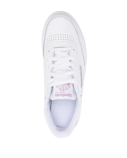 Reebok White Logo Low-Top Sneakers