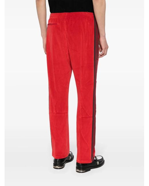Needles Logo-Embroidered Velour Track Pants for men