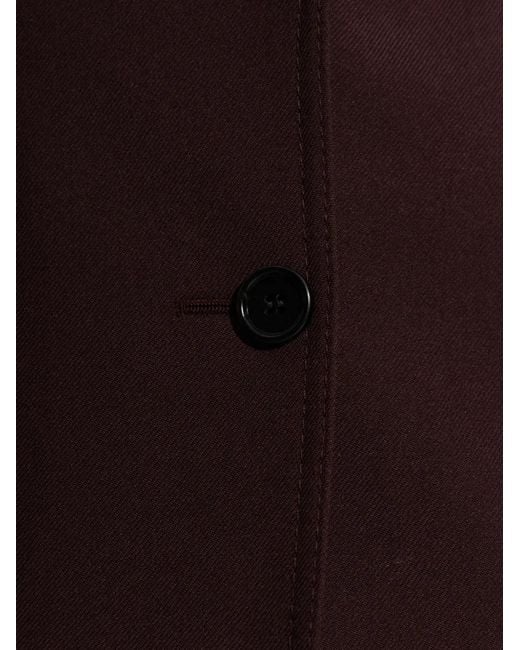 Chloé Purple Shoulder-Pad Long-Sleeve Blazer