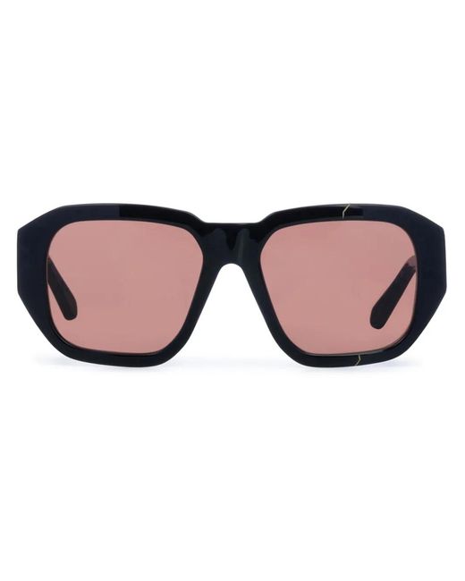 FACE HIDE Brown Broken Cosmo Sunglasses