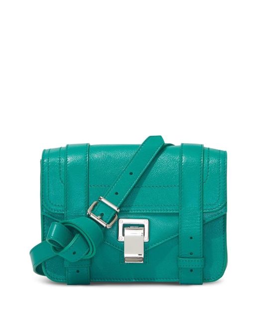 Proenza Schouler Ps1 Mini Leather Satchel Bag in Green | Lyst