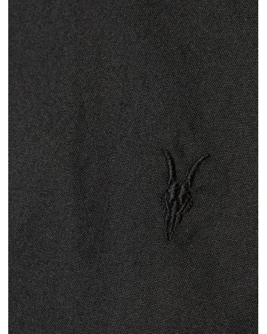 AllSaints Black Hawthorne Shirt for men