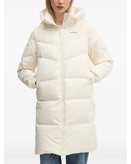 Converse Natural Hooded Quilted Jacket