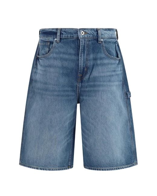 7 For All Mankind Blue Short Ample En Jean for men