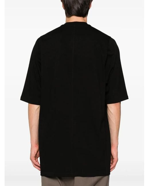 Rick Owens Black Jumbo Organic-Cotton T-Shirt for men