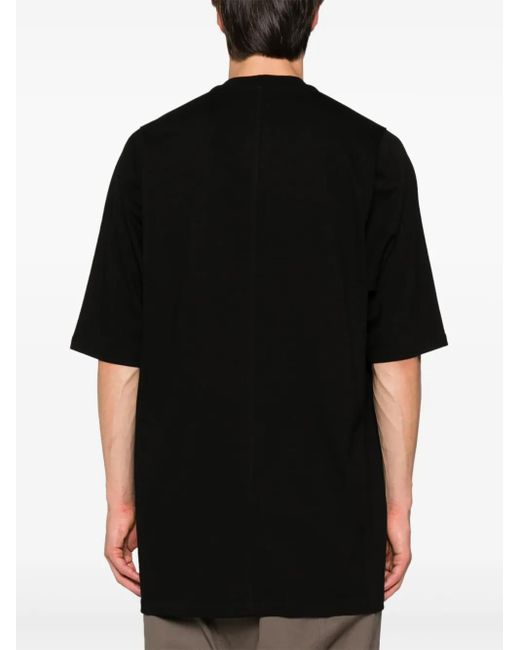 Rick Owens Black Jumbo Organic-Cotton T-Shirt for men