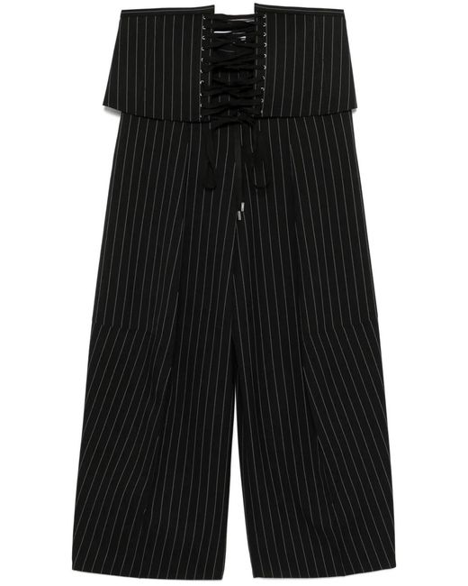 Jean Paul Gaultier Black Pinstriped Trousers