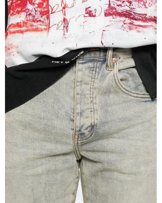 Purple Brand Gray P002 Distressed Jeans for men