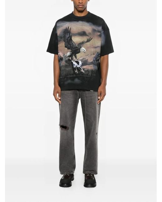 Represent Black "Chrome Flight" T-Shirt for men