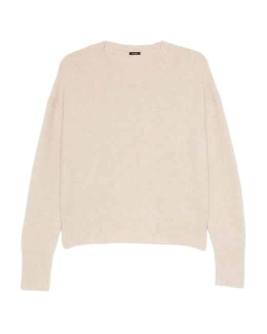 Joseph Natural Round-Neck Cashmere Sweater