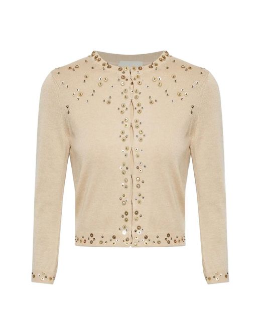 Isabel Marant White Amaria Sequin-Embellished Cardigan