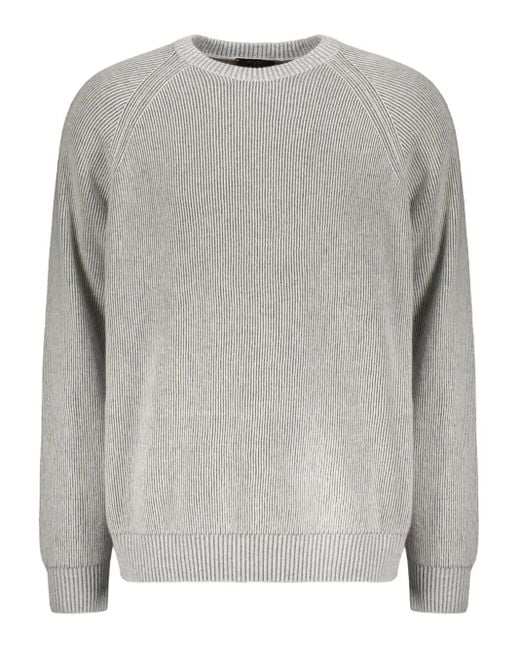 Moorer Gray Pull Gerone-Cwv À Col Rond for men