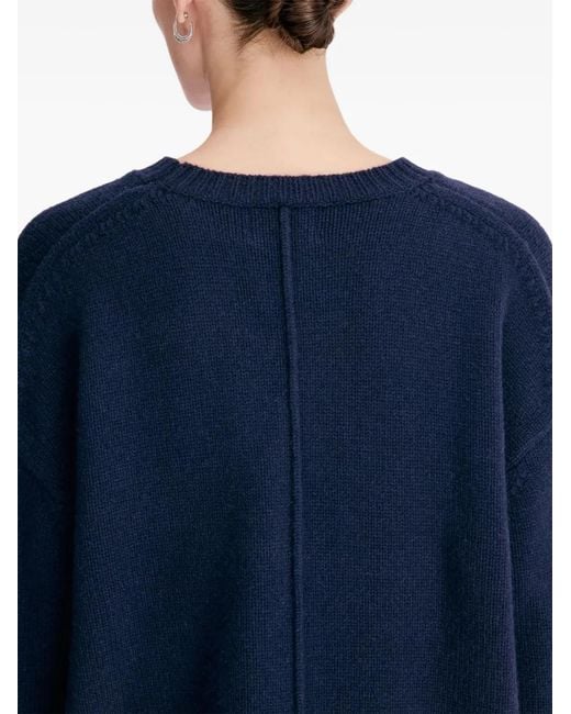 Loulou de Saison Blue Pia Lds Oversized Cashmere Jumper