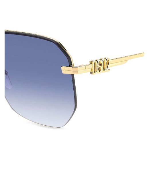 DSquared² Blue Hype Navigator-frame Sunglasses for men