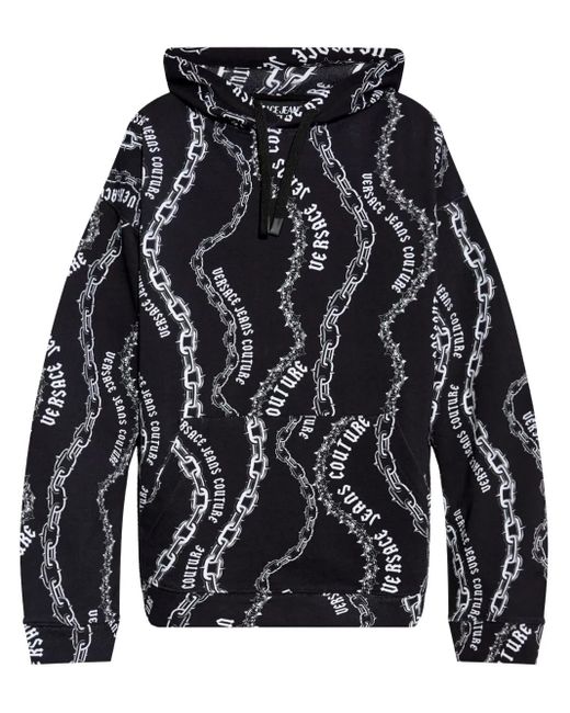 Versace Jeans Couture Black Logo Sweatshirt for men