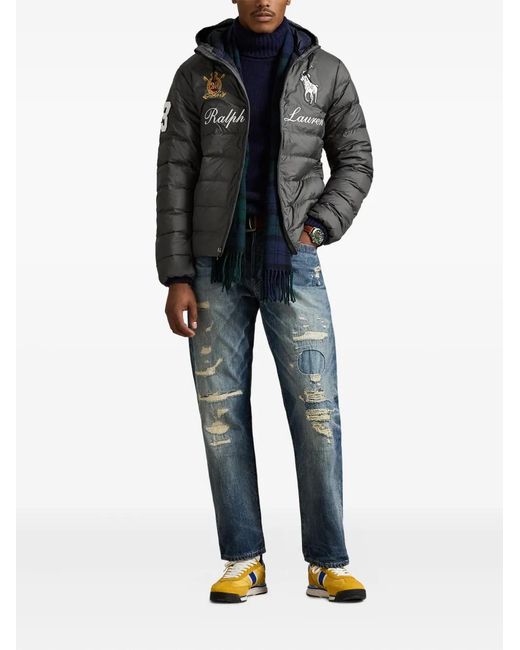 Polo Ralph Lauren Gray Logo-Embroidered Jacket for men