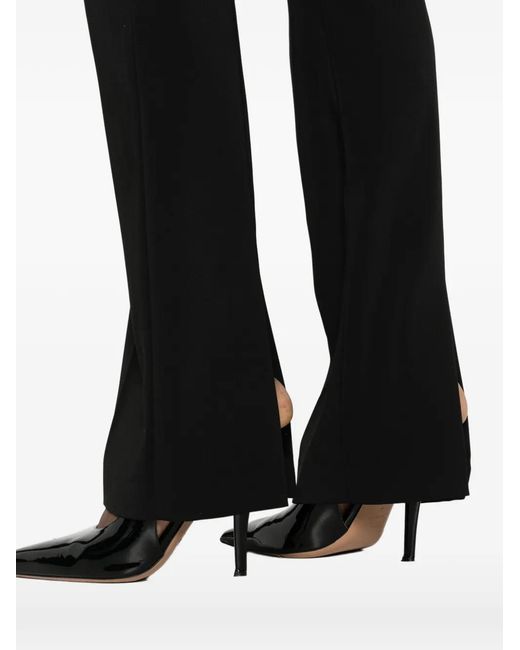 Patrizia Pepe Black Slim Crepe Trousers