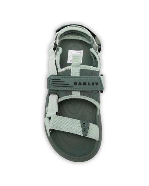 Oakley Green Logo Detail Studio Sandals