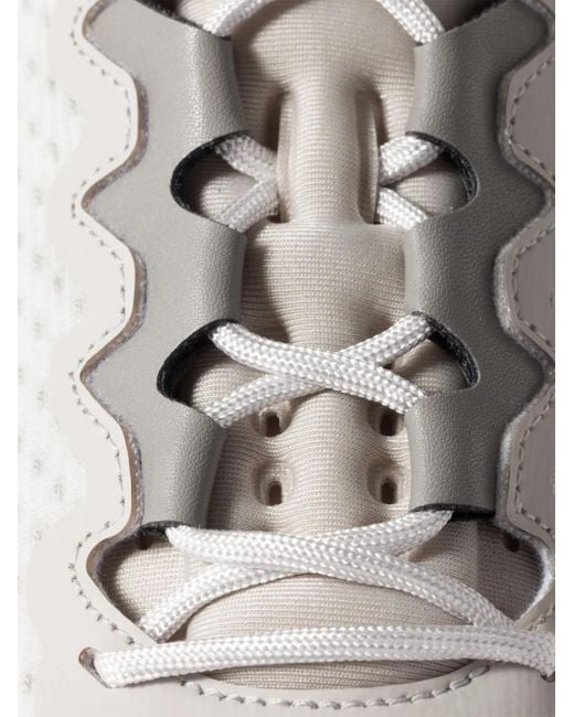 Miu Miu White Sneakers aus Mesh