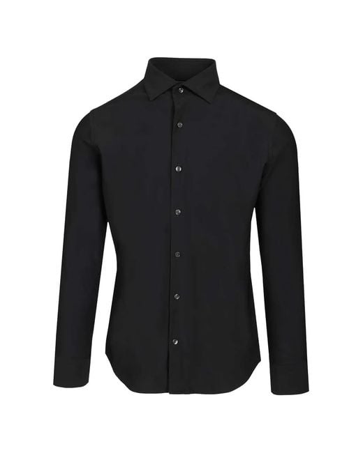 Al Duca D'aosta Black Long Sleeve Shirt for men