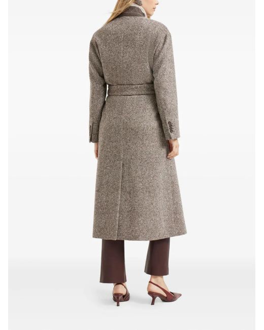 Brunello Cucinelli Brown Belted Coat