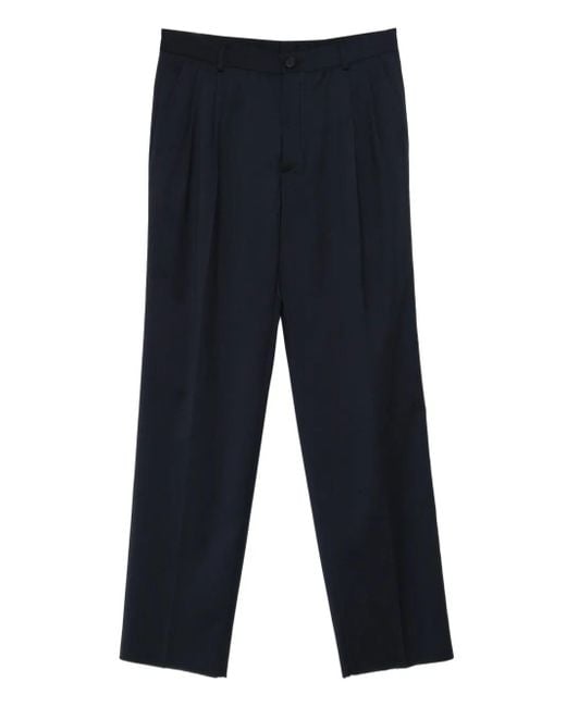 Manuel Ritz Blue Pleated Trousers for men