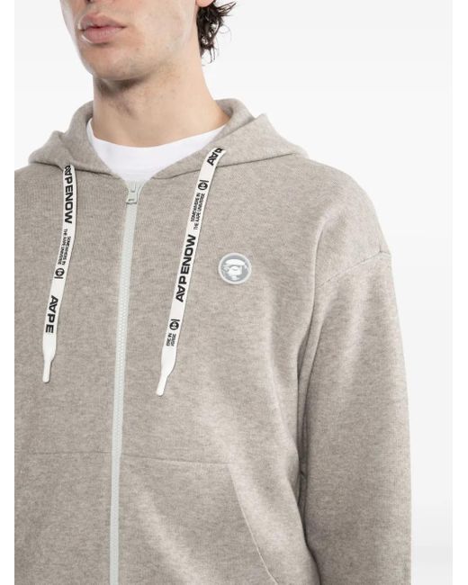 Hoodie Moonface Aape By A Bathing Ape pour homme en coloris Gray