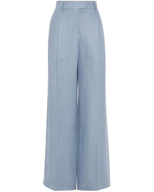 Brunello Cucinelli プリーツ パンツ Blue