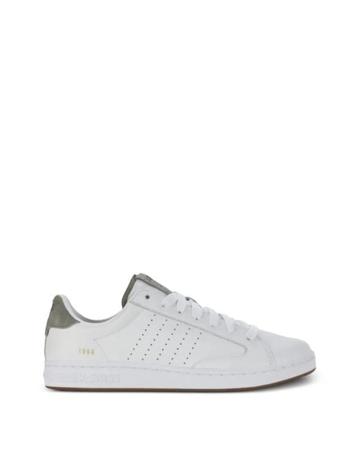 K-swiss White Lozan Klub Perforated Sneakers for men