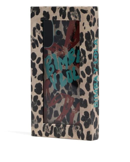 Bimba Y Lola Natural Leopard-Print Iphone 16 Case