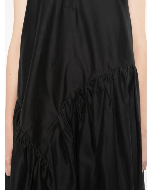 JNBY Black Sleeveless Gathered Dress
