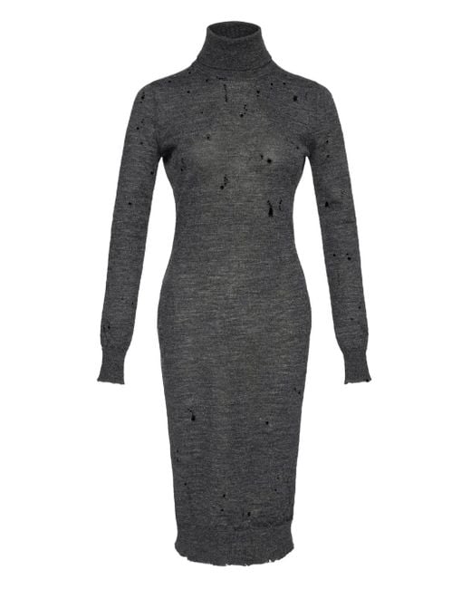 Abito A Collo Alto di MM6 by Maison Martin Margiela in Gray
