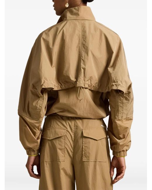 Polo Ralph Lauren Natural Flap-Pocket Logo-Print Jacket