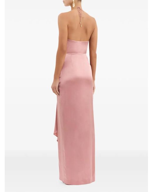 Rebecca Vallance Pink Billy V-Neck Maxi Dress