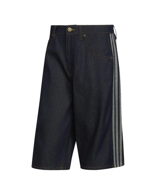 Adidas Blue Firebird Side-Stripe Shorts for men
