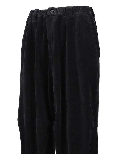 Tightbooth Black Velour Balloon Pants for men