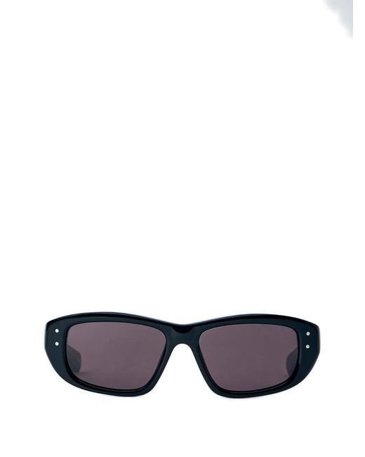 Balenciaga Black Rivet-Detail Rectangle-Frame Sunglasses for men