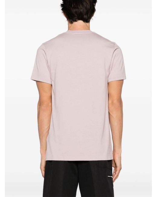 Moncler T-shirt Met Logopatch in het Pink voor heren