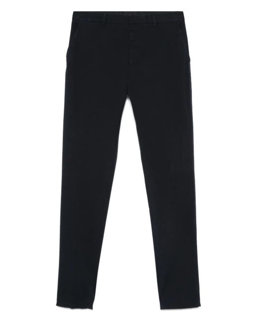 Zegna Broek Met Gerafelde Afwerking En Zijzak in het Blue voor heren