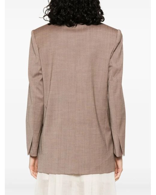 Philosophy Di Lorenzo Serafini Natural Tailored Neutral Jacket With Classic Silhouette By Philosophy